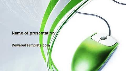 Computer Mouse PowerPoint Template by PoweredTemplate.com
