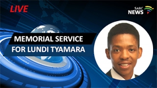 Memorial service for Lundi Tyamara