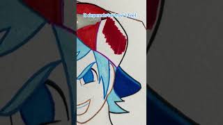 Drawing BOYFRIEND (FNF) in my ART STYLE (part 2) #shorts #art #fridaynightfunkin #fnf