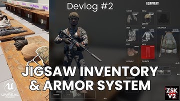 DEVLOG #2 - Jigsaw Inventory & Armor System - Zombie Shooter Kit v2 - UE5 Starter Pack