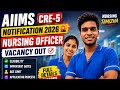 AIIMS CRE 5 Notification 2026 Out | Nursing Officer Vacancy | Eligibility, Age Limit &amp; Apply Online