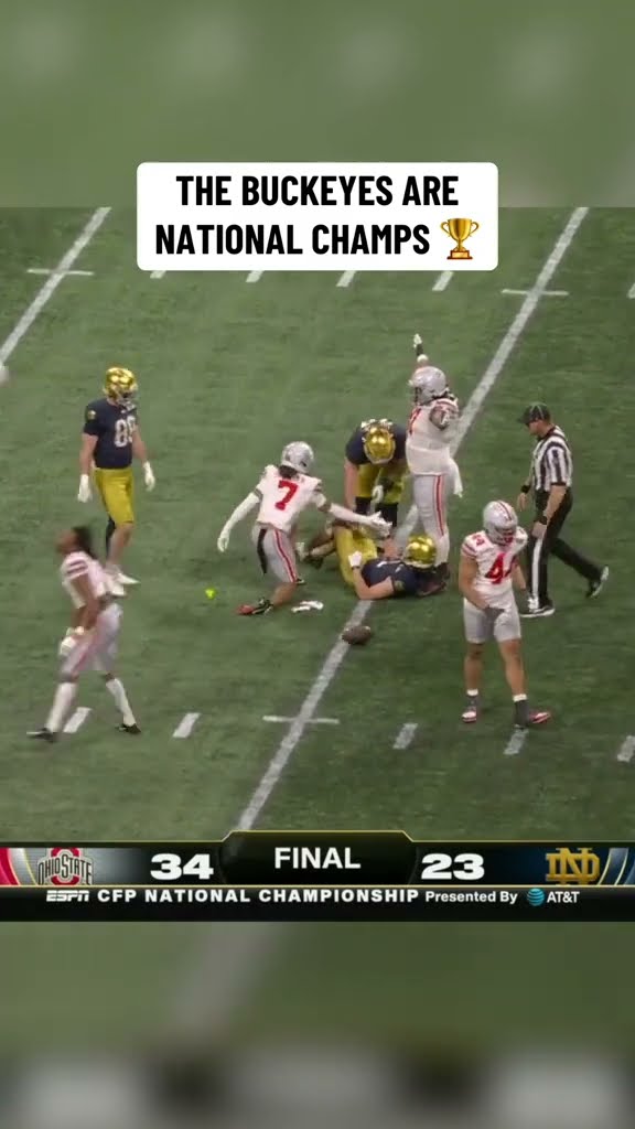 The moment Ohio State won the CFP national championship ?