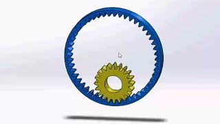 Solidworks Internal Gear Design and Motion study tutorial