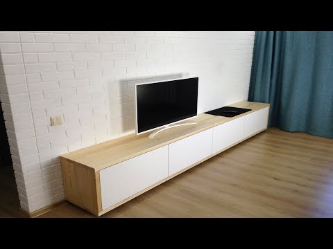 ✅ Тумба для телевизора из дерева своими руками как сделать TV Stand Diy Tv Ständer