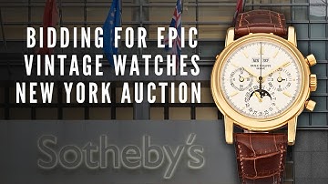 Buying RARE Vintage Watches at Auction