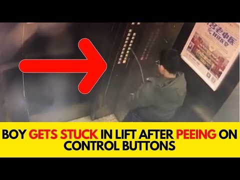 Boy Gets Stuck In Lift After Peeing On Control Buttons