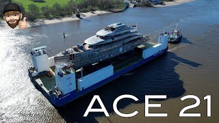 Yacht Project ACE 21 Unveiled and Transport to Lürssen shipyard