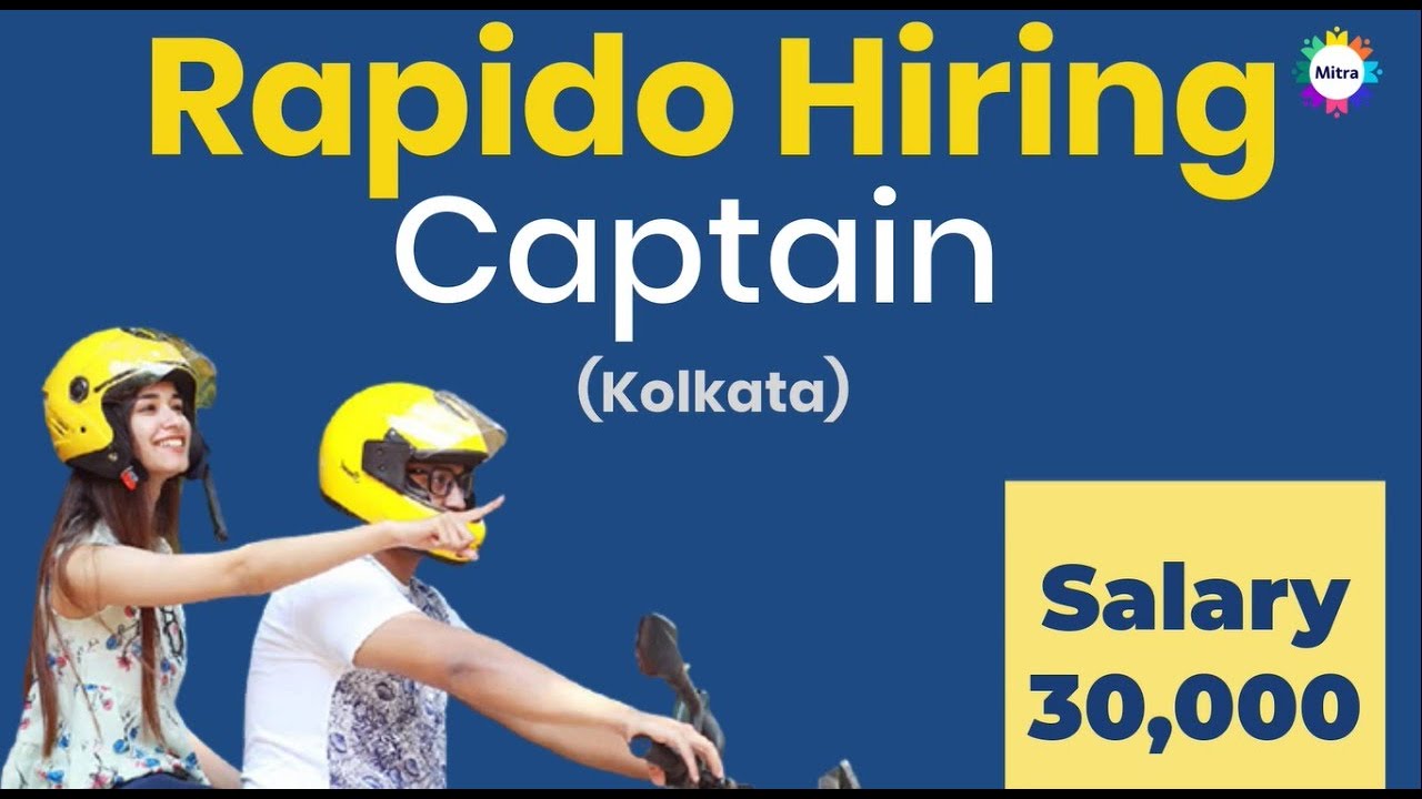 Rapido Bike Taxi & Delivery Jobs in Kolkata Joining Process No