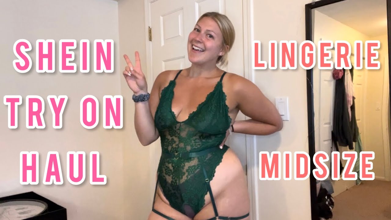 MIDSIZE* SHEIN Lingerie Try On Haul 2023 