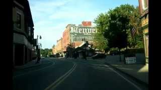 Driving through Main Street Woonsocket RI