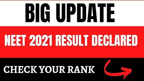 NEET 2021 RESULT FINALLY DECLARED || CHECK SPAM IN YOUR EMAIL #NEET #NTA #JKNEET