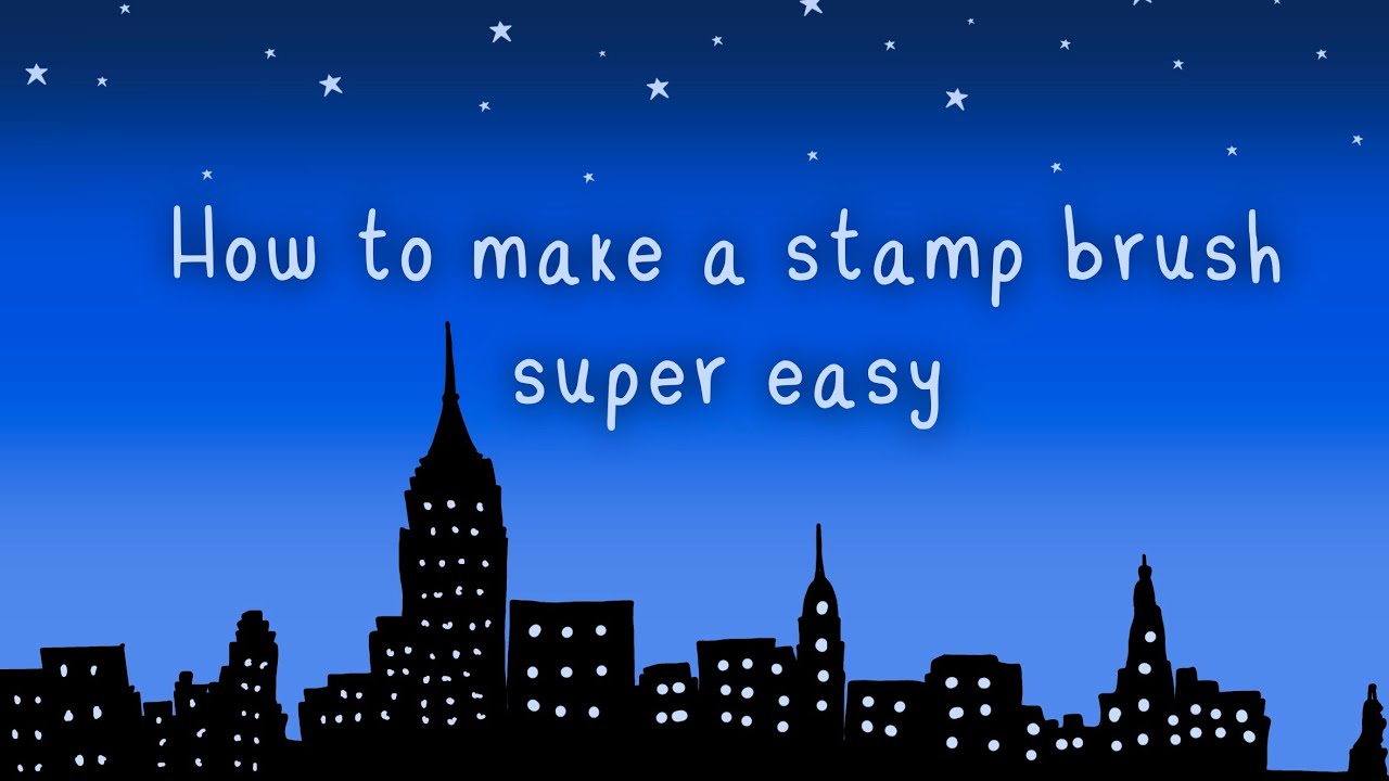 How to make a stamp brush (easy) YouTube
