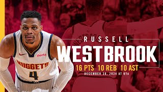 Russell Westbrook Records A Triple-Double vs. Jazz 📺 | 12/30/24 Full Game Highlights