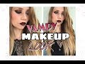 Maquillage de Soirée Cat Eyes&amp;Dark lips w/ Naked Heat