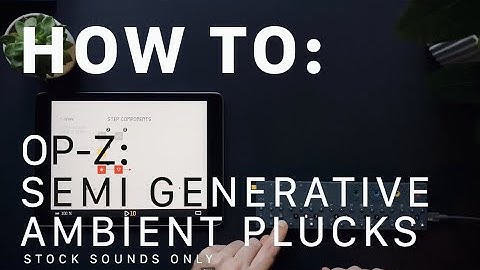 HOW TO: Quick Generative Ambient with Stock Sound OP-Z