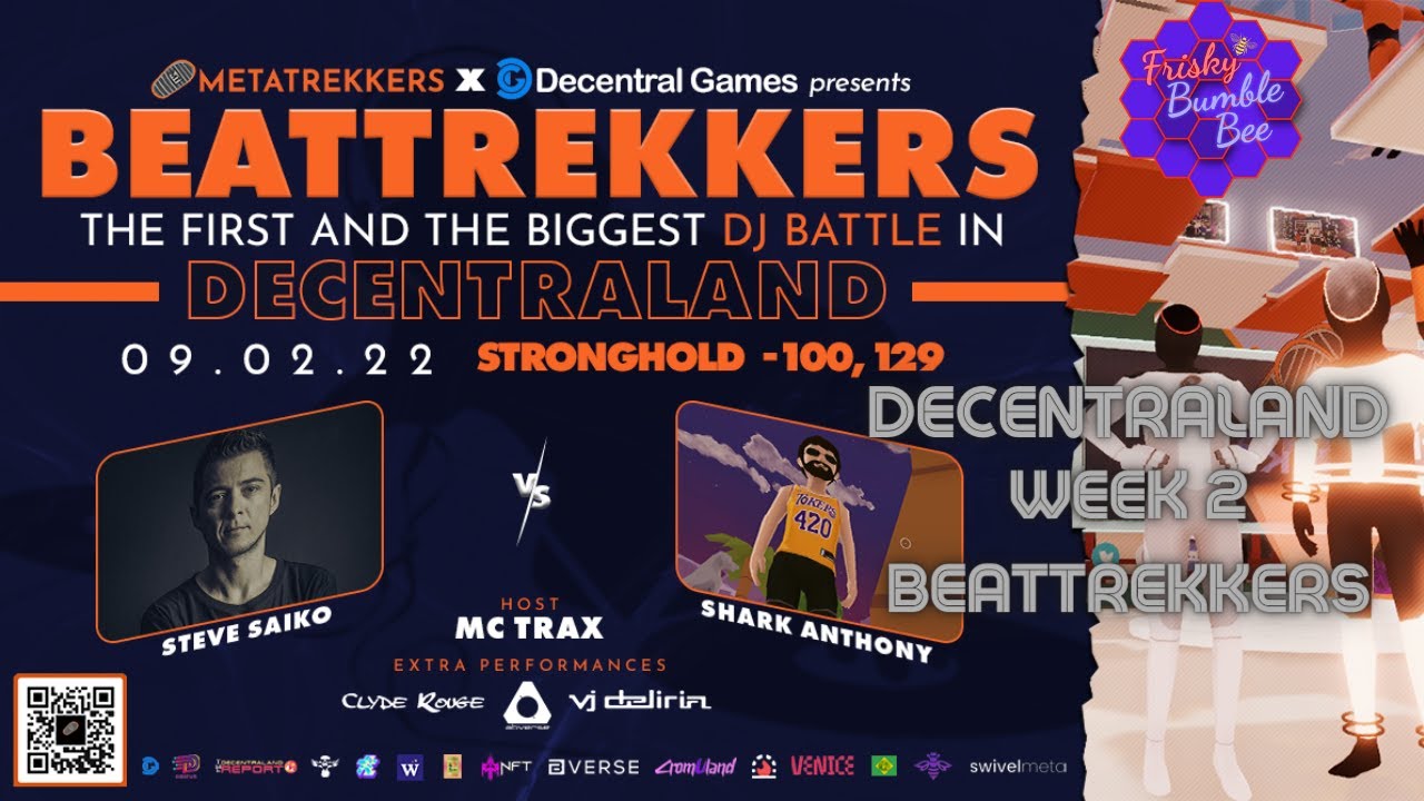 BeatTrekkers Week 2- Steve Saiko vs Shark Anthony, Decentraland