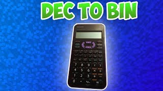 How to convert decimal to binary with calculator