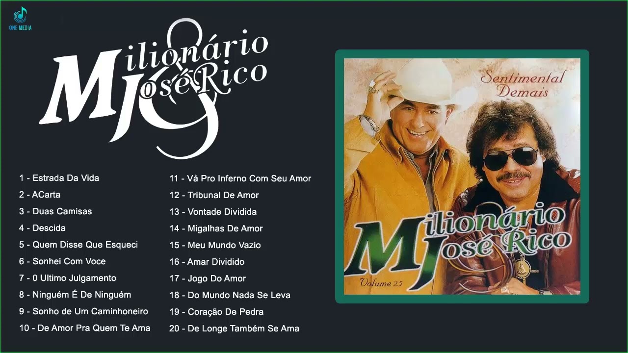 Cd Milionario E Jose Rico Vol.25 Sentimental Demais