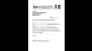 contoh borang/surat setuju terima makanan tambahan