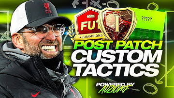 POST PATCH CUSTOM TACTICS & FORMATIONS! 🔥 FIFA 22 Ultimate Team
