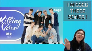 REACTING TO EXO Killing Voice! Growl, MAMA, Butterfly Girl, Cream Soda, Sing For You and more ...