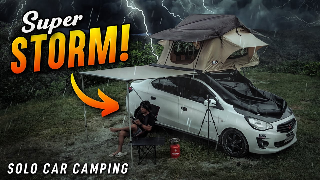 Unang Bukas | Super Storm | Solo Car Camping