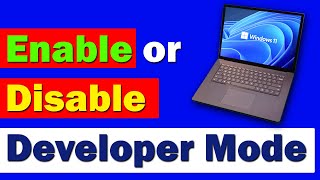 How to Enable or Disable Developer Mode in Windows 11 in Hindi 2023