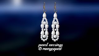 Pearl Earrings Tutorial Fashion Jewellery DIY By Mangoquest