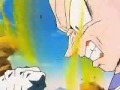 Vegeta gets angry and turns super saiyan