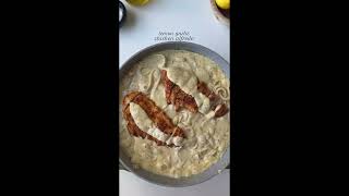 Lemon garlic chicken Alfredo 🍋🧄