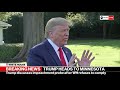 Trump addresses media on the South Lawn | ABC News