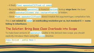 Resolving operator() Overload Name Hiding in C+ +  Class Hierarchies