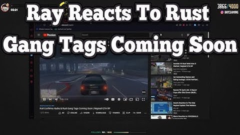 Ray Reacts To Rust Gang Tag Coming Soon | No-Pixel 3.1