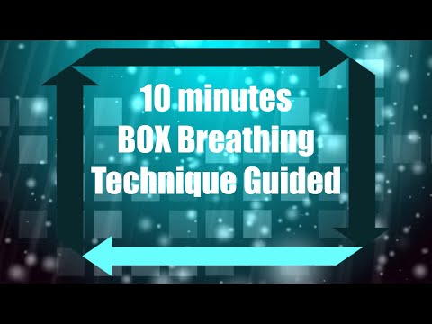 Box Breathing Technique Guided ❯ 10 minutes four-square breathing ❯ 4 4 4 4 ❯ Navy Seals Technique