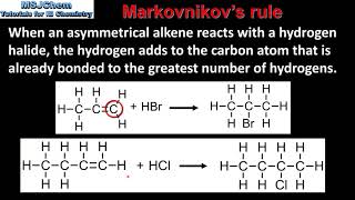 R3.4.11 / R3.4.12 Markovnikov's rule (HL)