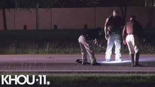 Raw video: Man hit by vehicle on Grand Parkway