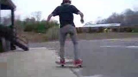 fakie ollie off loading dock
