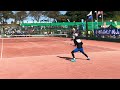 【ソフトテニス】上松俊貴選手の基本に忠実なフットワーク（最後のボレーよりも脚に注目）