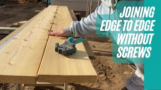 How to join wide boards edge to edge. Wolfcraft dowel jig is the way