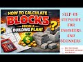 Calculate blocks from an architectural plan in Minutes