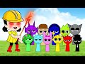 【 踏切アニメ 】 Sprunkiミームアニメーション 🎉🐱🐰 Sprunki Incredibox as Fumikiri Railroad Crossings Meme Animation