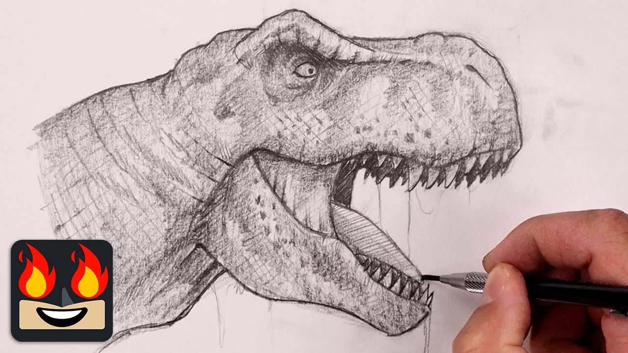 How to Draw Dinosaurs for Children - Drawing and coloring Spinosaur from  Jurassic World - YouTube | Dinosaur drawing, Easy dinosaur drawing, Dino  drawing