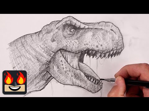 How to draw how to draw a tyrannosaurus 