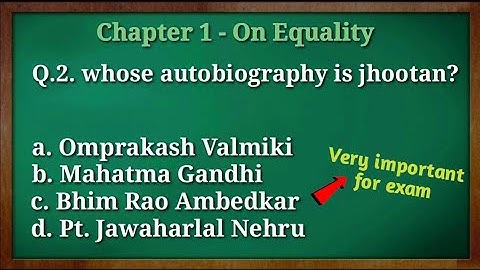 Class 7 Civics Chapter 1 On Equality MCQ with answer | very important for exam | objective questions