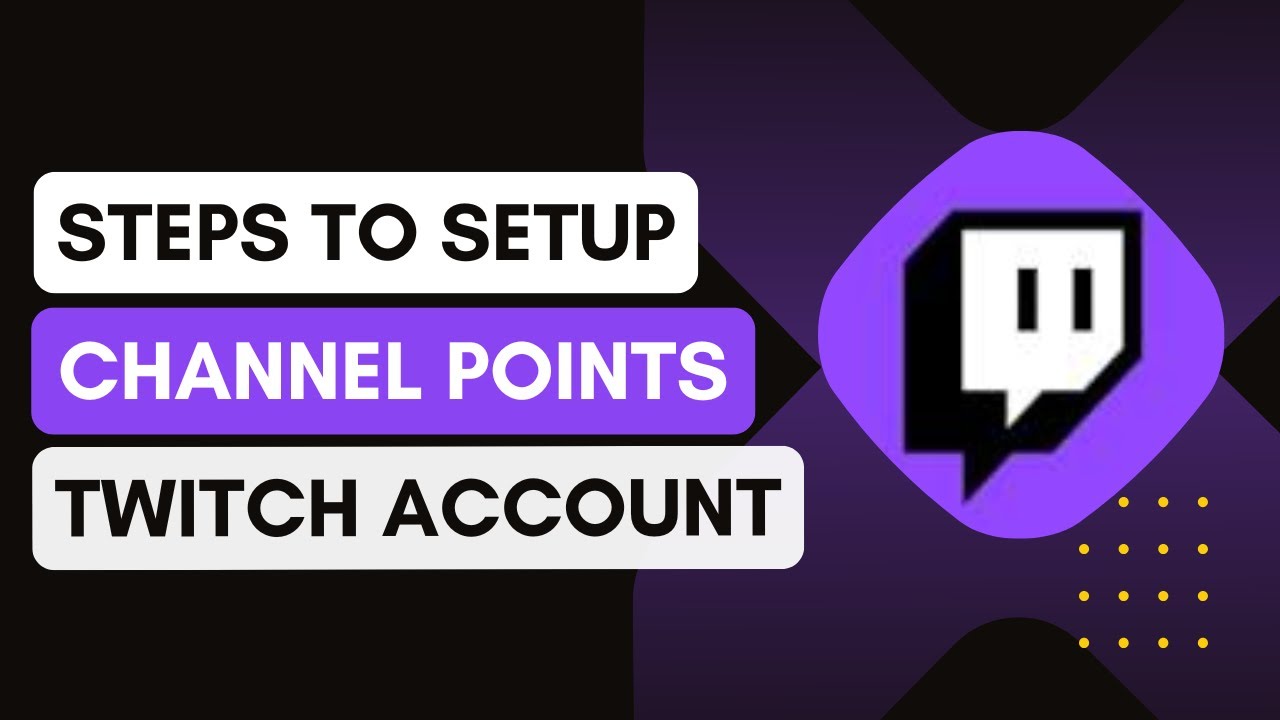 Twitch How To Set Up Channel Points ! - YouTube