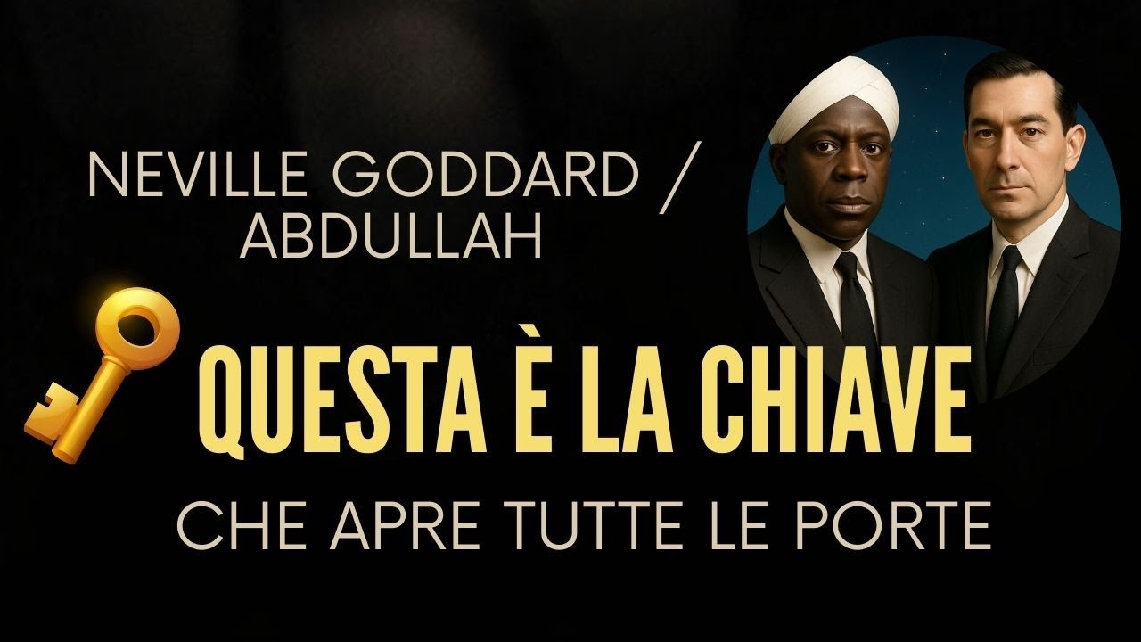 🔑 QUESTA È LA CHIAVE CHE APRE TUTTE LE PORTE  NEVILLE GODDARD E ABDULLAH