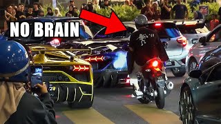 CRAZY PEOPLE REACTING TO LOUD LAMBORGHINIS SHUTDOWN KUALA LUMPUR!!!