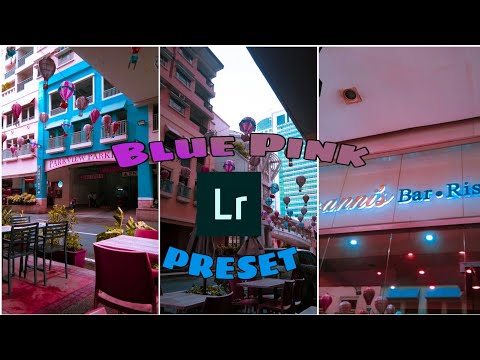 How to edit Blue Pink preset on your mobile phone||Lightroom tutorial