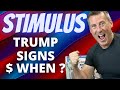 TRUMP SIGNS STIMULUS BILL! Second Stimulus Check Update $2,000 or $600 Checks Unemployment SSDI SSI