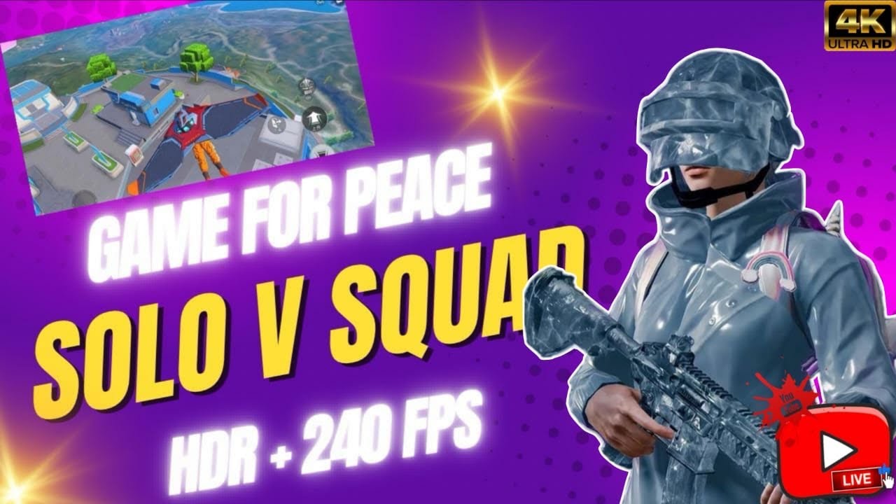 Winter Update Game For Peace | Solo vs Squad Full Rush Gameplay💀